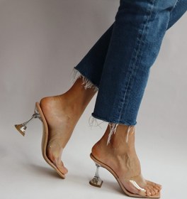 Resim CHARLIE'SSHOES Tek Bantlı Kadeh Topuklu Şeffaf Terlik 