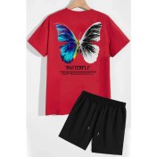Resim Trendypassion Butterfly Sırt Baskılı Şort T-Shirt Eşofman Takımı 
