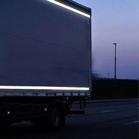 Resim Badem10 Tüvtürk Onaylı Belgeli Bant 5 Metre 5 cm Beyaz Reflektörlü Reflektif Fosforlu Şerit Bant İkaz Bandı 