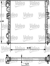 Resim Valeo 731166 Radyator Su Klimali Mekanik ( Fiat : Scudo 1.9d / Citroen 1301p2 1475060080 (wa398834) 