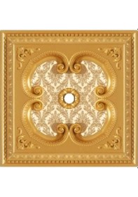 Resim 60x60 Kare Altın Renk Saray Tavan Göbek 