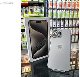 Resim Apple iPhone 15 Pro Max İkinci El TR | 256 GB | Natürel Titanyum 
