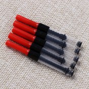 Resim 5 Adet Dolma Kalem Mürekkep Dönüştürücü - 3.4mm Standart Boy Plastik Pompa Kartuşlar, 14 Yaş ve Üzeri İçin Pürüzsüz Yazma, Tüy Dökmez, Üniversite Çizgili, Dayanıklı Malzeme, Okul & Ofis Kırtasiye Temel 