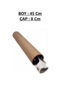 Resim 5 Adet Karton Masura Silindir Kutu Postüp Rulo Kargo Tüpü Kedi Tırmalama Tahtası Yapımı İçin Koli 