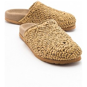 Resim Luvishoes Loop Açık Taba Örme Kadın Terlik Açık Taba 