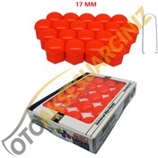 Resim A Kalite Mefsa Bijon Kapağı Düz 17 Mm Turuncu 20 Li Set 