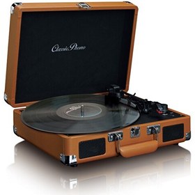 Resim Lenco Classic Phono TT-10 Hoparlörlü Pikap Plak Çalar 