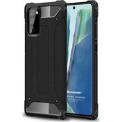 Resim Samsung Galaxy Note 20 Kılıf Rugged Armor Siyah Microsonic