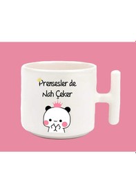 Resim Prensesler De Nah Çeker Espirili Baskılı T Kulplu Latte Kupa Bard 