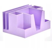 Resim Ops Masa Seti Kalemlik-Organizer Pastel Mor KLM 207 