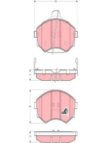 Resim TRW GDB3256 Balata Fren On - ( Hyundai: Elantra 00-04 / Sonata 98-05 ) (WP345193) 