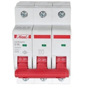 Resim Himel 3x10A 4.5kA C Eğrisi Otomatik Sigorta 