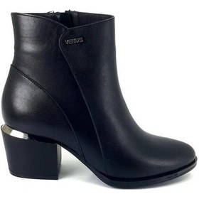 Resim Venüs 2405424k Topuğu Metal Detaylı Deri Klasik Kadın Bot Bej 