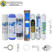 Resim Pemax Water Solutions Purefer Açık Kasa Çift Karbon Sertifikalı 7'li B12-Vontron Helixfil Yüksek TDS Mebran Mineralli 