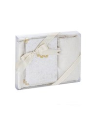 Resim Çeyizlik Seccade Seti Lüks İbadet Seti - Krem Renk 