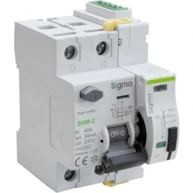 Resim Sigma Kaçak Akım Koruma Rölesi 2p 40A 30MA + SCRC03 Otomatik Yeniden Kurma Ünitesi 