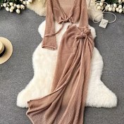 Resim Şık Kesimli Plaj Tatili İçin Mükemmel Seçim - İlkbahar, Yaz ve Sonbahar için Yarı Şeffaf Tasarımlı Seksi Bodycon Bikini Takımı 