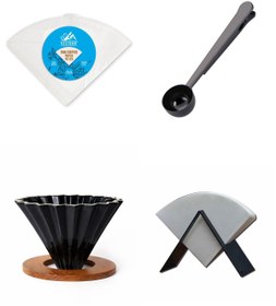 Resim VESTRON Kahve Demleme Tanışma Seti V60 | 4lu Set 