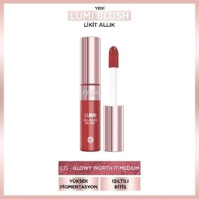 Resim Loreal Paris Lumi Blush Likit Allık - 635 Glowy Worth It Medium 
