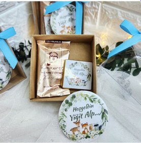 Resim Sevimli Hayvanlar Baskıslı Açacak Kahve Ve Çikolata Bebe 30 Adet 