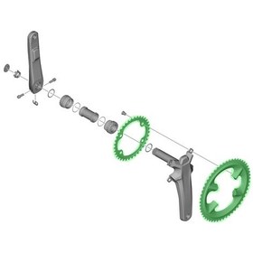 Resim Shimano 36-nh Aynakol Dişlisi Dura-ace Fc-r9200 110mm Bcd 4 Kollu Siyah 