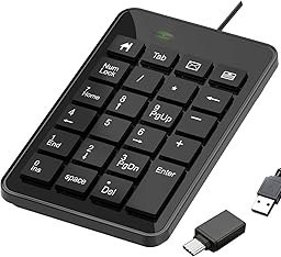 Resim 23 Tuşlu Sayısal Tuş Takımı Numpad Numerik Klavye 