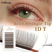 Resim 12 Sıra CoMango B/C/D Kıvırcık Kahverengi 2D Hacimli Kirpikler - 0.07mm Ultra İnce Hazır Fan Uzatma Setleri Bebek/Göz Kedi/Göz/Doğal Stiller için, Çoklu Uzunluk 6-15mm, Başlangıç Dostu Kuaför Kullanımı, Doğal Görünümlü Kirpik Uzantıları | Dayanıklı Kirpik Eklentileri 