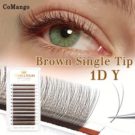 Resim 12 Sıra CoMango B/C/D Kıvırcık Kahverengi 2D Hacimli Kirpikler - 0.07mm Ultra İnce Hazır Fan Uzatma Setleri Bebek/Göz Kedi/Göz/Doğal Stiller için, Çoklu Uzunluk 6-15mm, Başlangıç Dostu Kuaför Kullanımı, Doğal Görünümlü Kirpik Uzantıları | Dayanıklı Kirpik Eklentileri 