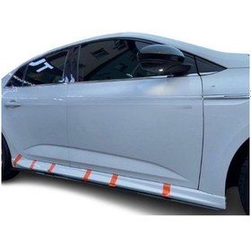 Resim Renault Megane 4 Sedan Yan Marşpiyel Plastik Boyasız 