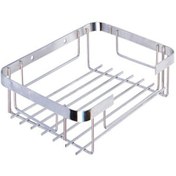 Resim Paslanmaz Kare 304 Kalite Şampuanlık Tekli 22x15 cm 