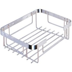 Resim Paslanmaz Kare 304 Kalite Şampuanlık Tekli 22x15 cm 
