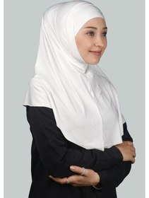 Resim Altobeh İkili Set Pratik Eşarp Hazır Türban Ve Hijab Tesettür Bonesi Ekru 