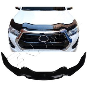 Resim Toyota Hilux Uyumlu 2020-2024 Abs Kaput Rüzgarlığı Yarasa Model 