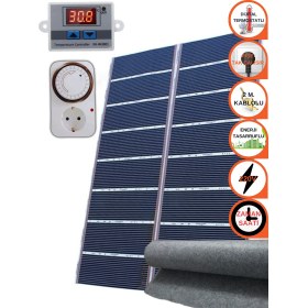 Resim Oxa 160X225 cm Dijital Termostatlı Keçeli Zaman Saatli Halı Altı Karbon Film Isıtıcı 