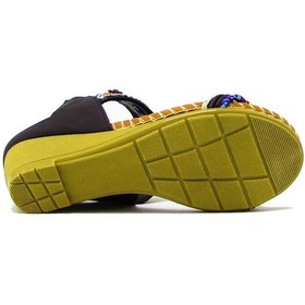 Resim Guja Blg151-3 Siyah Kadın Taşlı Dolgu Topuk Sandalet Siyah 