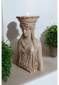 Resim Dekoratif Masa Üstü Karyadit Kızı Bacasız Şömine Sütlü Kahve 