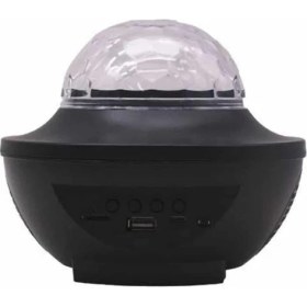 Resim Marsilyan Masa ve Gece Lambası Renkli Projektör Işıklı Disko Topu Bluetooth Hoparlör - MCT7744-1381 