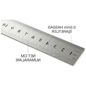 Resim Metal Cetvel, 50cm Uzunluk 0 