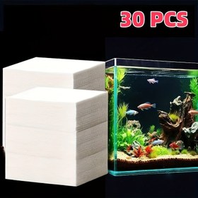 Resim 30 Adet Büyük Akvaryum Su Arıtma Tabletleri - Güçlü Kir Giderme, Koku Giderme & Sarı Su Temizleme, Tatlı Su & Tuzlu Su Akvaryumları, Balık Havuzu & Akvaryum Filtresi için Güvenli, Pil Gerekmez, Kullanımı Kolay Akvaryum Aksesuarı 