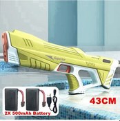 Resim Tam Otomatik Elektrikli Su Tabancası Oyuncaklar 43 Cm Taşınabilir Çocuk Green-with 2battery Yeşil 