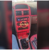Resim Opel Astra G uyumlu Kırmızı Full Set,Torpido Konsol Kaplama, Maun Kaplama (Kırmızı) 