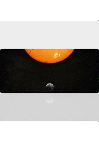 Resim 90x40 Cm Uzay Desenli Oyuncu Gaming Mouse Pad Kaymaz Kauçuk Taban Fare Altlığı XXL Mousepad Galaxy Serisi 