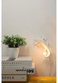 Resim Dekoratif Duvar Lambası Bukalemun Aplik Duvar Aydınlatma Modern Aydınlatma Ev Duvar Dekoru Siyah 