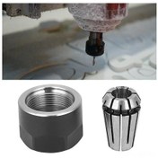 Resim Wezone Er11 Çelik Yaya Somunu + Somun, Cnc Freze/gravür Makinesi İçin 6mm, Yüksek Sıkma Gücü Ve Doğruluk, Talaşlı İşler İçin Uygun 