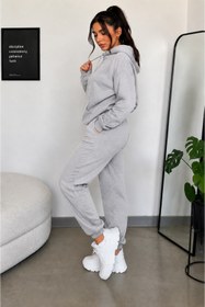 Resim YAKAMEL Kadın 3iplik Şardonlu Şık Günlük Ve Spor Oversize Eşofman Takımı 