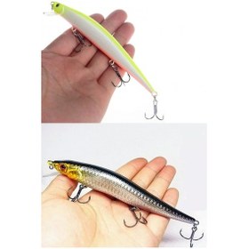 Resim 2li set rapala lures suni yapay yemSarı-Gümüş12g.23g 