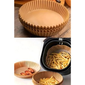 Resim Braventa Collection Yuvarlak Pişirme Kağıdı, 50 Adet, 16.5 cm Xxl Boy, Yapışmaz Özellikli, Hava Fritöz Uyumlu 