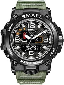 Resim Jfyoda 1545 Moda Spor Erkekler Kol Saati Çok Fonksiyonlu Kuvars Dijital Elektronik Saat ile 50 M Su Geçirmez/Aydınlık/Alarm/Krono/Hafta/Tarih 