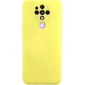 Resim Tecno Camon 16 Kılıf Nano Içi Kadife Silikon - SARI-(5796) 