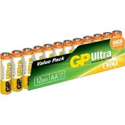 Resim GP G-Tech LR6 AA Boy Ultra Alkalin Kalem Pil 12'li Paket GP15AU-VS12 